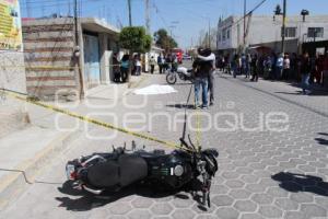 MOTOCICLISTA . MUERTA . TLAXCALANCINGO