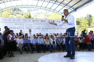 HUAUCHINANGO . ENTREGA DE APOYOS