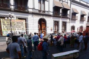 MANIFESTACIÓN POBLADORES JOLALPAN