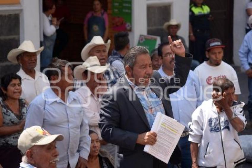 MANIFESTACIÓN POBLADORES JOLALPAN
