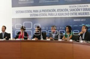 SESIÓN CONJUNTA CONTRA VIOLENCIA A MUJERES