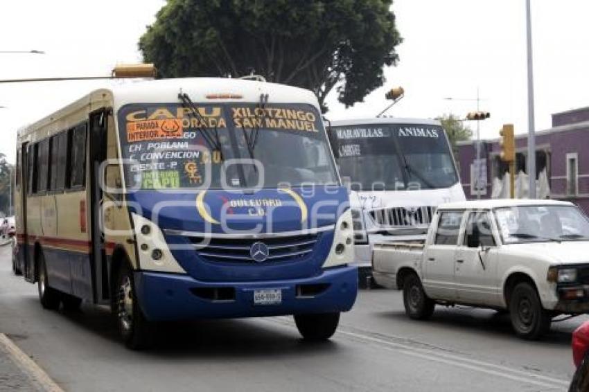 TRANSPORTE PÚBLICO BULEVAR 5 DE MAYO