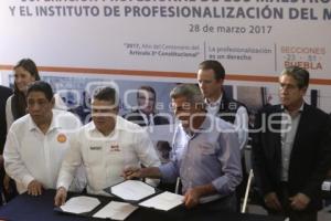 GOBIERNO . FIRMA DE CONVENIO . SNTE