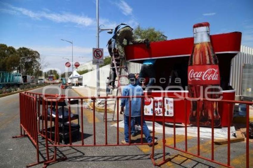 PREPARATIVOS . FERIA DE PUEBLA