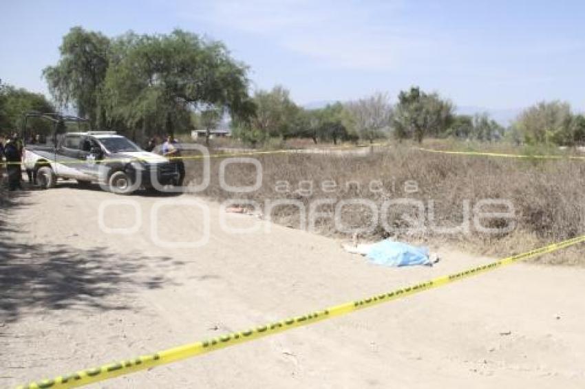 TEHUACÁN . ENCUENTRAN HOMBRE MUERTO