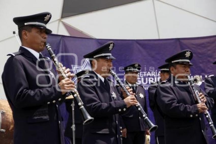 BANDA SINFÓNICA DE LA POLICÍA ESTATAL . FERIA DE PUEBLA