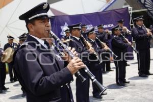 BANDA SINFÓNICA DE LA POLICÍA ESTATAL . FERIA DE PUEBLA