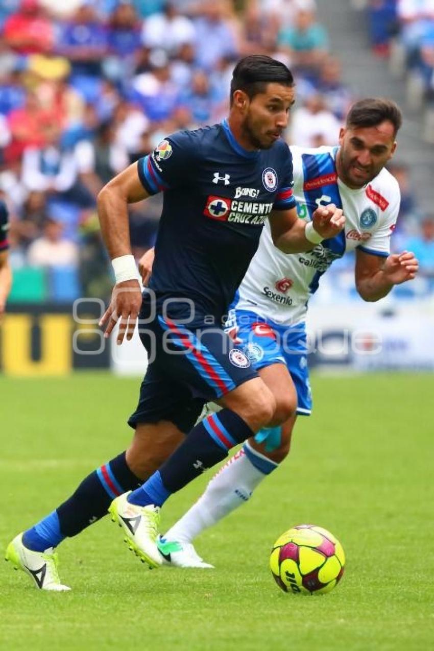 FÚTBOL . CLUB PUEBLA VS CRUZ AZUL