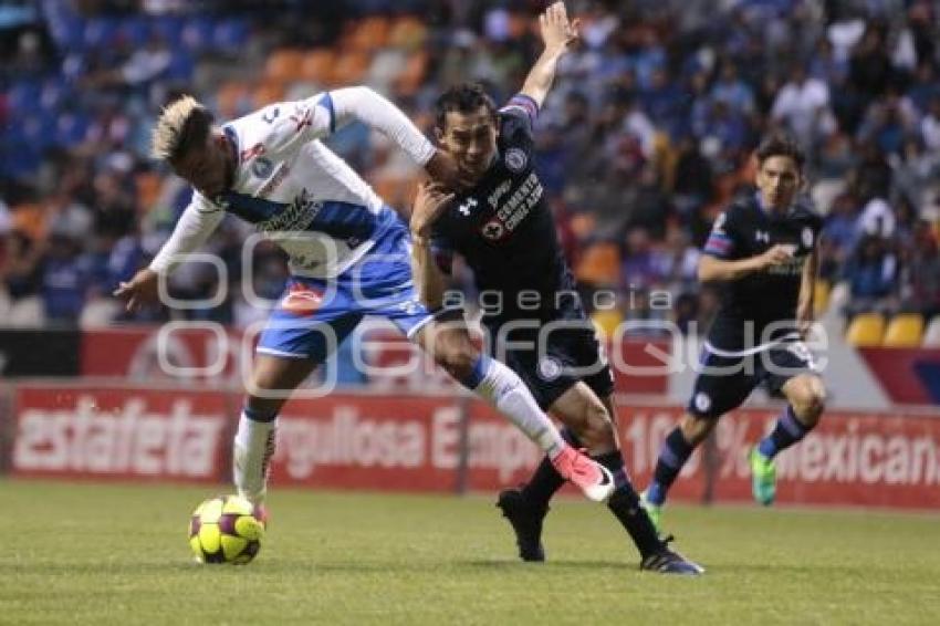 FÚTBOL . CLUB PUEBLA VS CRUZ AZUL