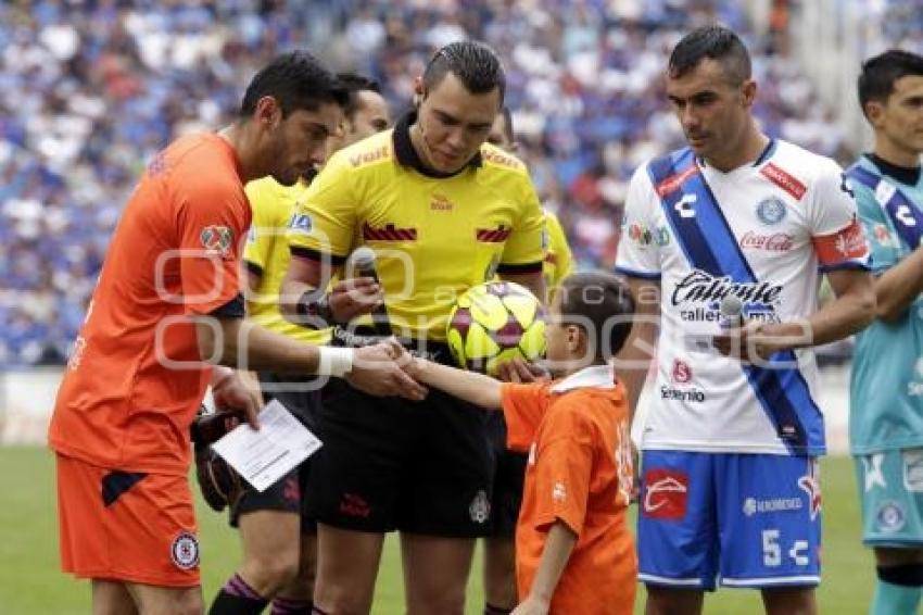 FÚTBOL . CLUB PUEBLA VS CRUZ AZUL