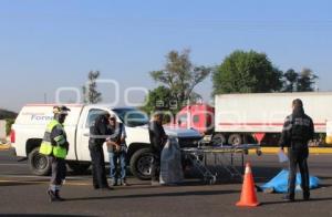 ATROPELLADO AUTOPISTA MÉXICO-PUEBLA