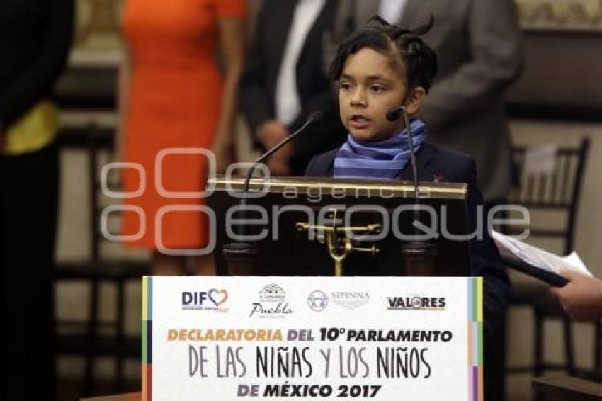 DECLARATORIA PARLAMENTO DE NIÑOS Y NIÑAS