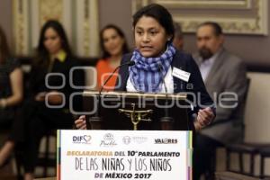 DECLARATORIA PARLAMENTO DE NIÑOS Y NIÑAS