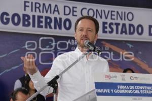 FIRMA DE CONVENIO IMJUVE Y GOBIERNO ESTATAL