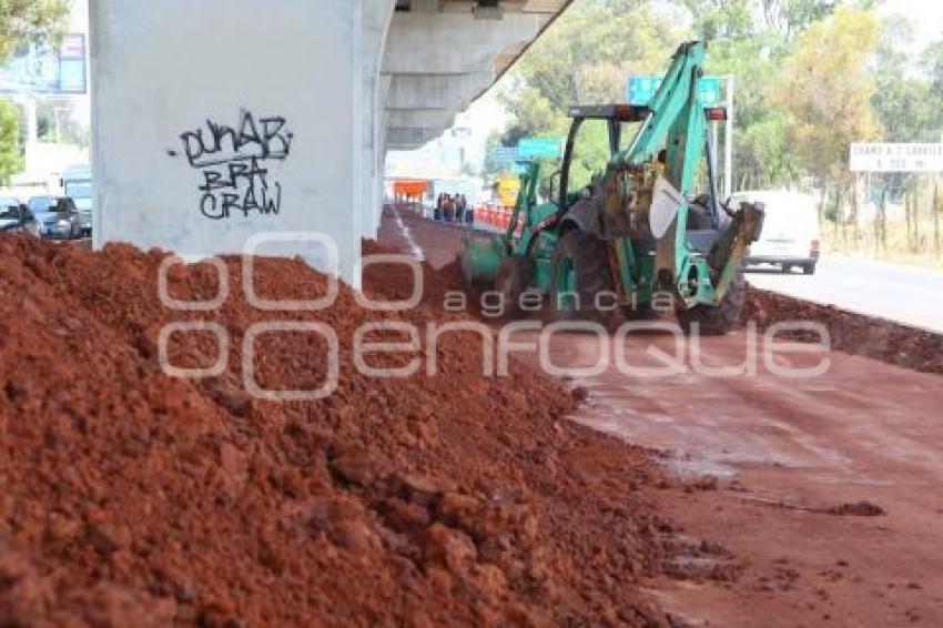 AUTOPISTA . REMOCIÓN DE CICLOPISTA