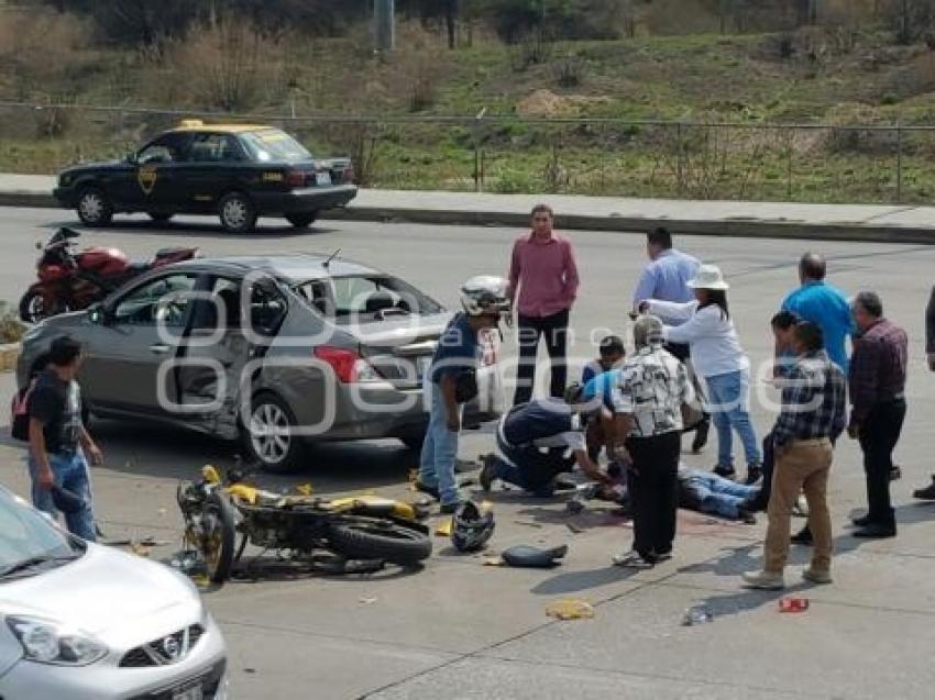 ACCIDENTE . MOTOCICLISTA