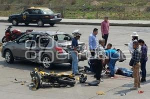 ACCIDENTE . MOTOCICLISTA