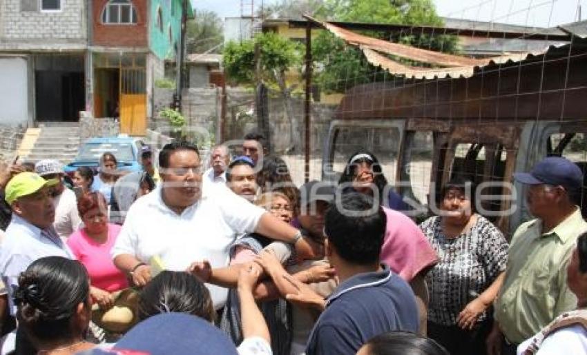 PROTESTA VECINOS . TEHUACÁN