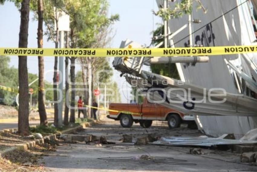 TEHUACÁN . AFECTACIONES TROMBA