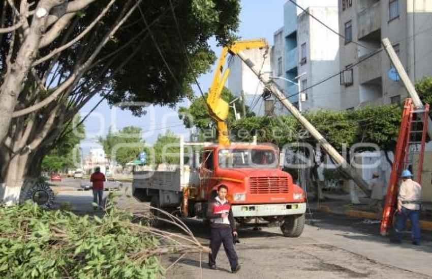 TEHUACÁN . AFECTACIONES TROMBA