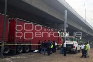 MOTOCICLISTA ATROPELLADO . PARQUE FINSA