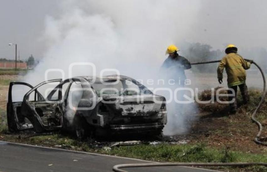 QUEMA DE PATRULLA Y COCHE