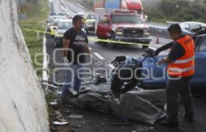 CHOQUE . AUTOPISTA PUEBLA-ATLIXCO