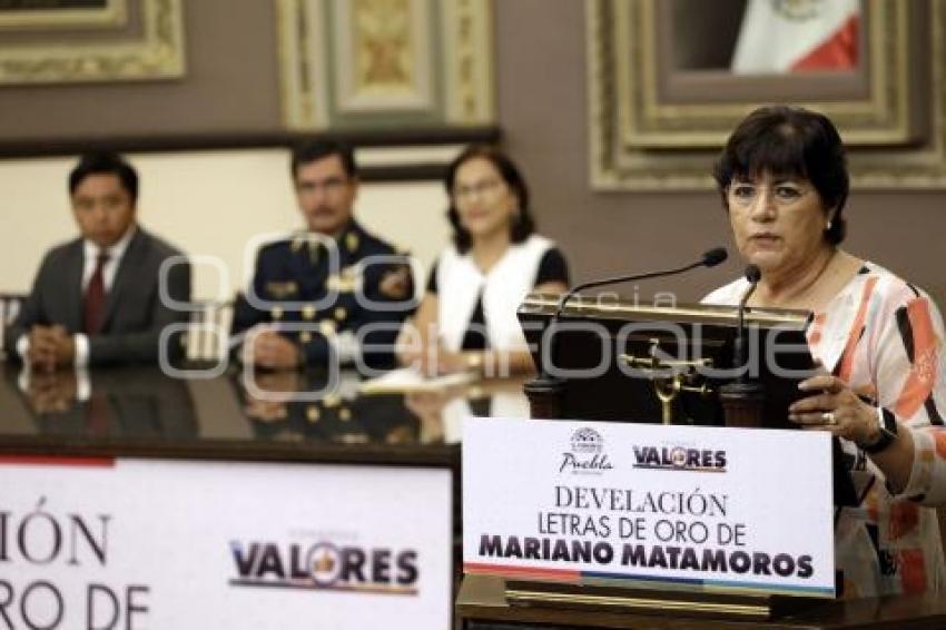 CONGRESO . LETRAS DE ORO MARIANO MATAMOROS