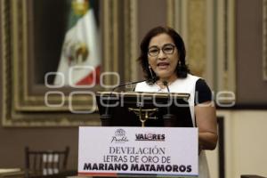 CONGRESO . LETRAS DE ORO MARIANO MATAMOROS
