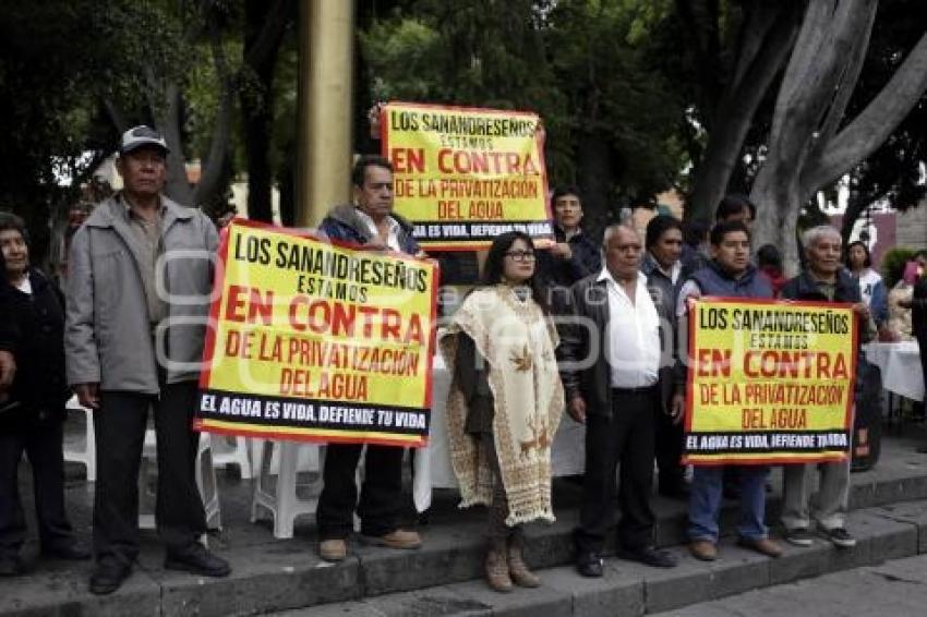 MANIFESTACIÓN . PRIVATIZACIÓN DEL AGUA