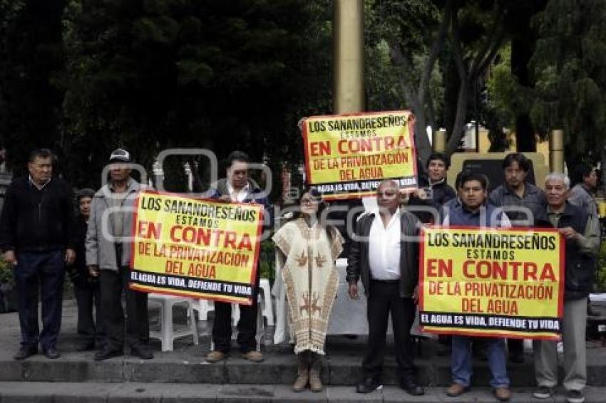 MANIFESTACIÓN . PRIVATIZACIÓN DEL AGUA