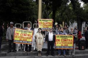 MANIFESTACIÓN . PRIVATIZACIÓN DEL AGUA