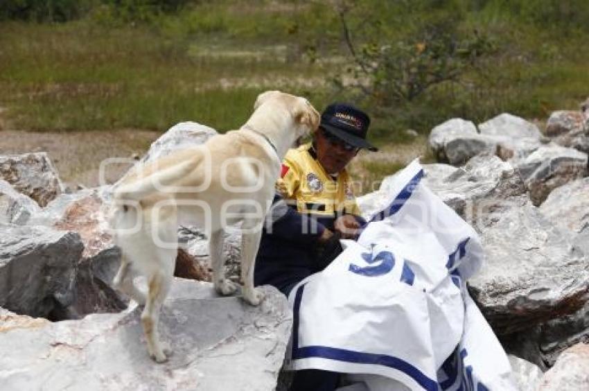 CRUZ ROJA . RESCATE CANINO