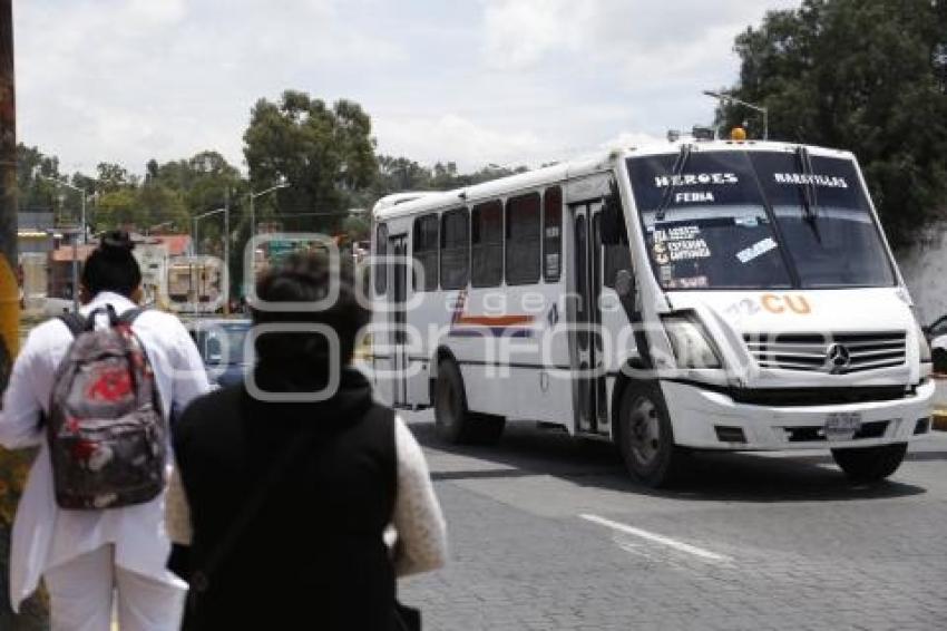 TRANSPORTE PÚBLICO . VIDRIOS POLARIZADOS