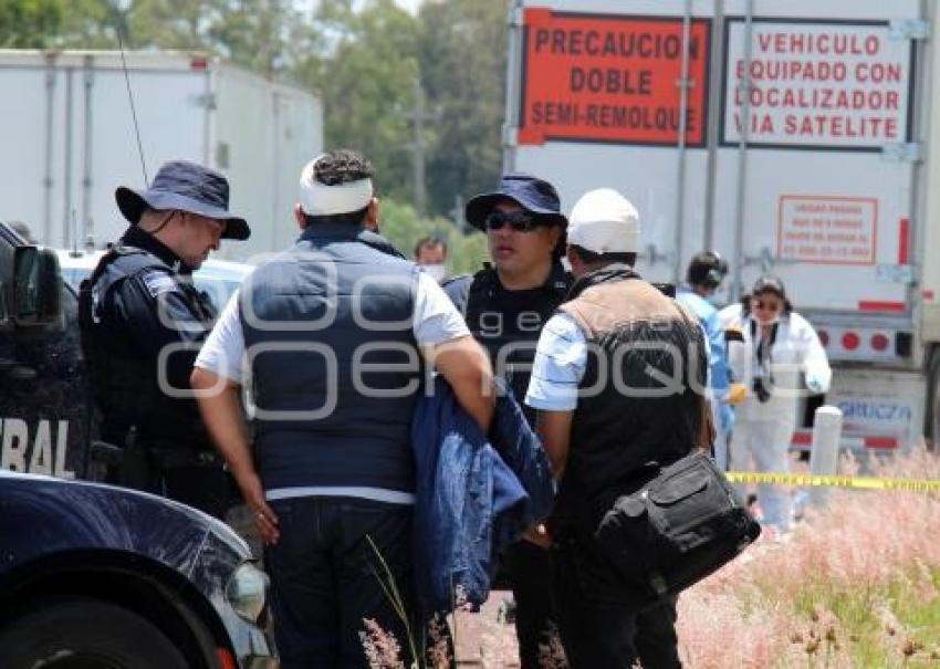 ASALTANTE MUERTO . AUTOPISTA