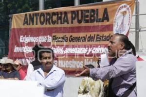 MANIFESTACIÓN . ANTORCHA CAMPESINA