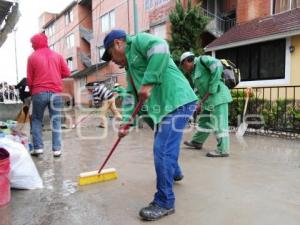 DESBORDAMIENTO DREN . TEHUACÁN