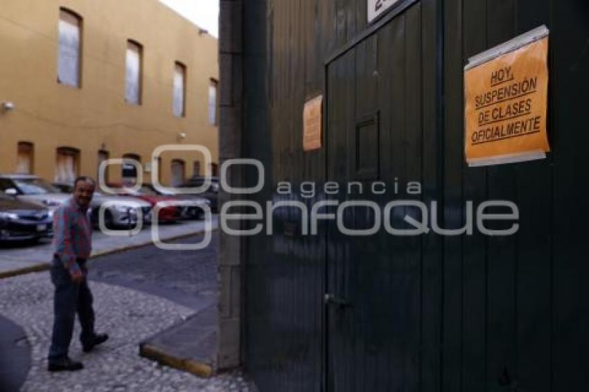 SUSPENSIÓN CLASES