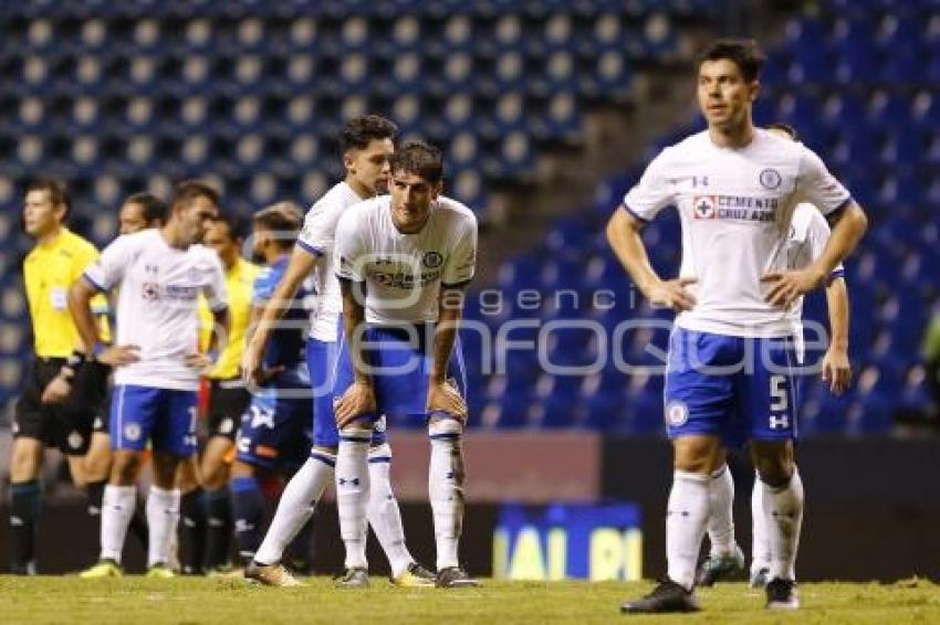 FÚTBOL . CLUB PUEBLA VS CRUZ AZUL