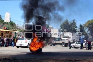 BLOQUEO SANTA RITA TLAHUAPAN