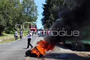 BLOQUEO SANTA RITA TLAHUAPAN