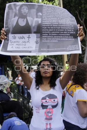 MANIFESTACIÓN . ALERTA DE GÉNERO