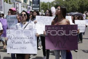 MANIFESTACIÓN . ALERTA DE GÉNERO