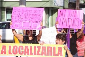 TEHUACÁN . MANIFESTACIÓN FEMINICIDIOS