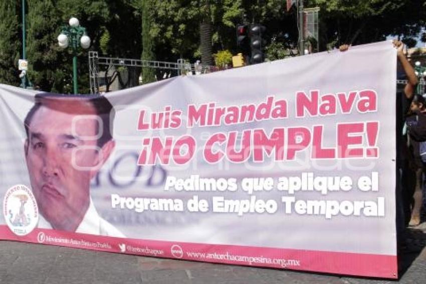 MANIFESTACIÓN . ANTORCHA CAMPESINA