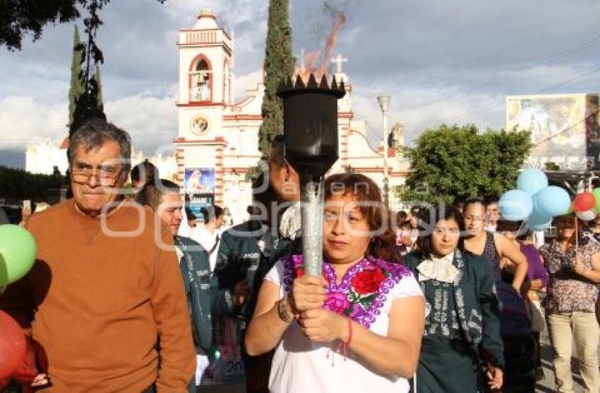 ANTORCHA GUADALUPANA . TEHUACÁN