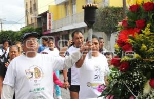 ANTORCHA GUADALUPANA . TEHUACÁN