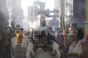 FERIA DE CUETZALAN . PROCESIÓN DE LAS CERAS