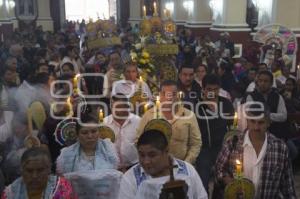 FERIA DE CUETZALAN . PROCESIÓN DE LAS CERAS