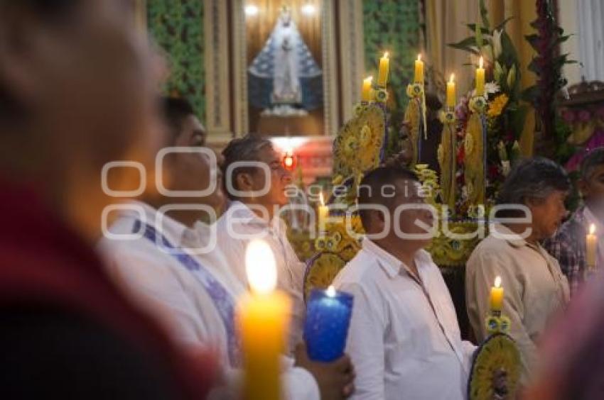 FERIA DE CUETZALAN . PROCESIÓN DE LAS CERAS